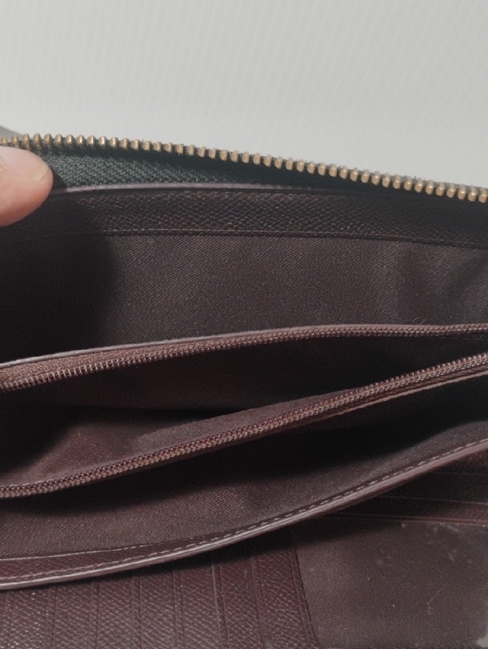 Coach Essential Continental wallet black polished leather Ret $225 - Picture 6 of 10